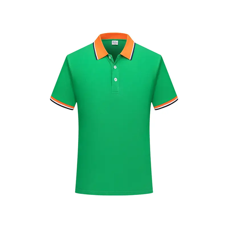 Factory Summer Polo Shirt Sweat Absorbent Blue - Image 6