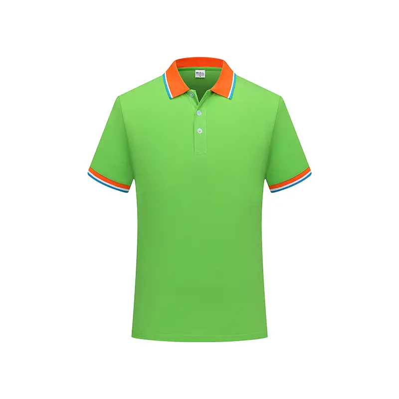 Factory Summer Polo Shirt Sweat Absorbent Blue - Image 8