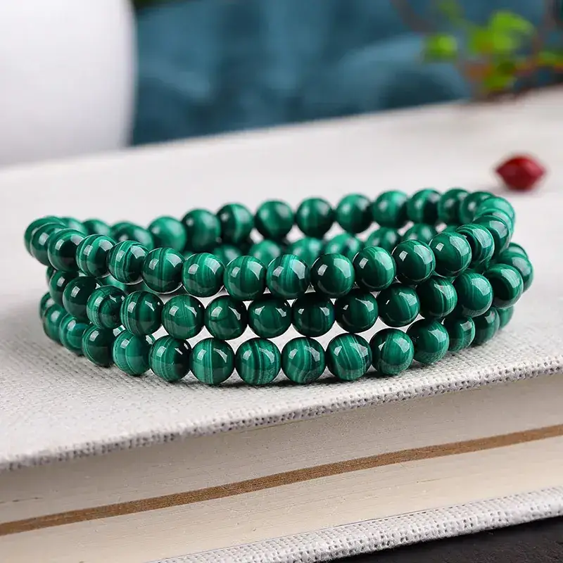 Green Crystal Peacock Bracelet for Men Women - Image 4