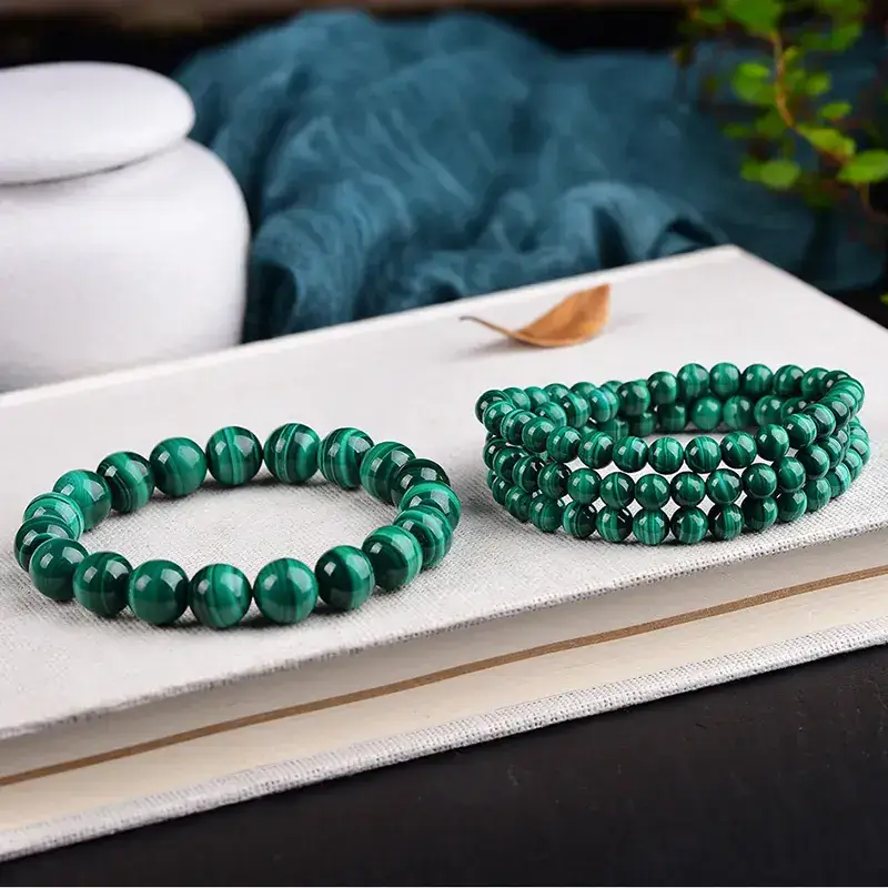 Green Crystal Peacock Bracelet for Men Women - Image 6