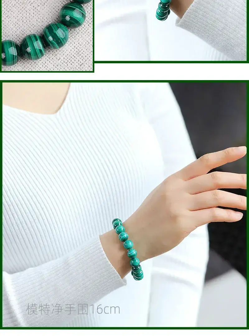 Green Crystal Peacock Bracelet for Men Women — feature 10
