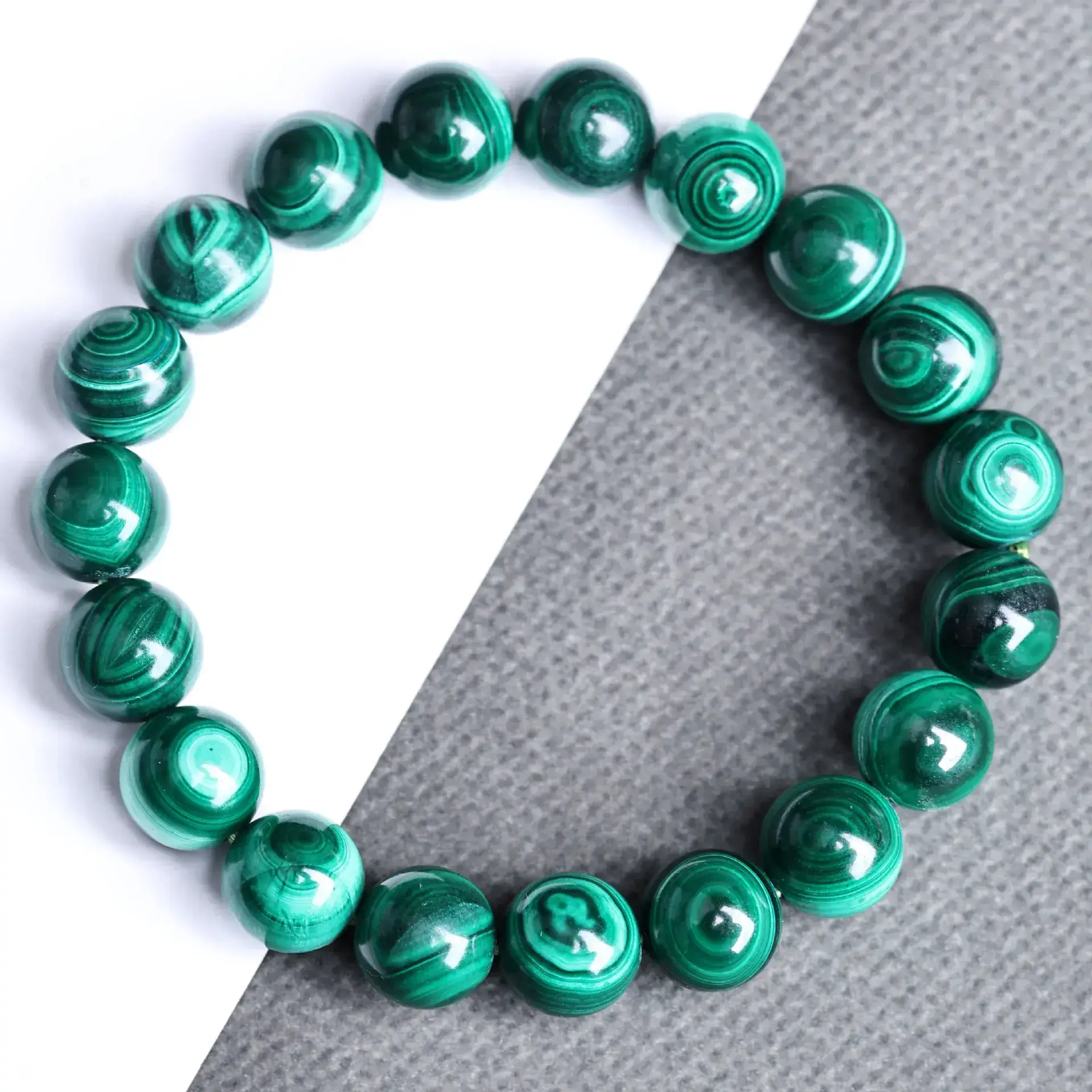 Green Crystal Peacock Bracelet for Men Women - Image 2