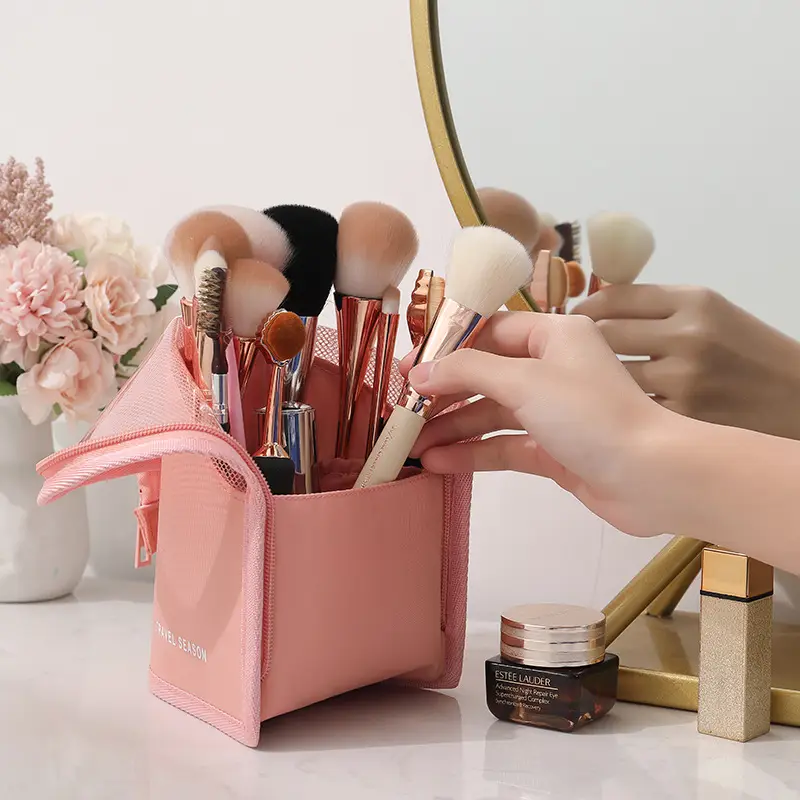 Portable Makeup Brush Storage Bag Waterproof Multi-Functional - Image 4
