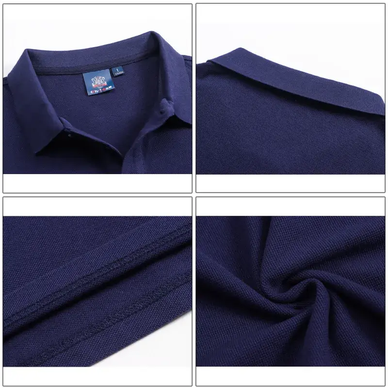 Men Green Cotton Polo T-Shirt Short Sleeve Logo