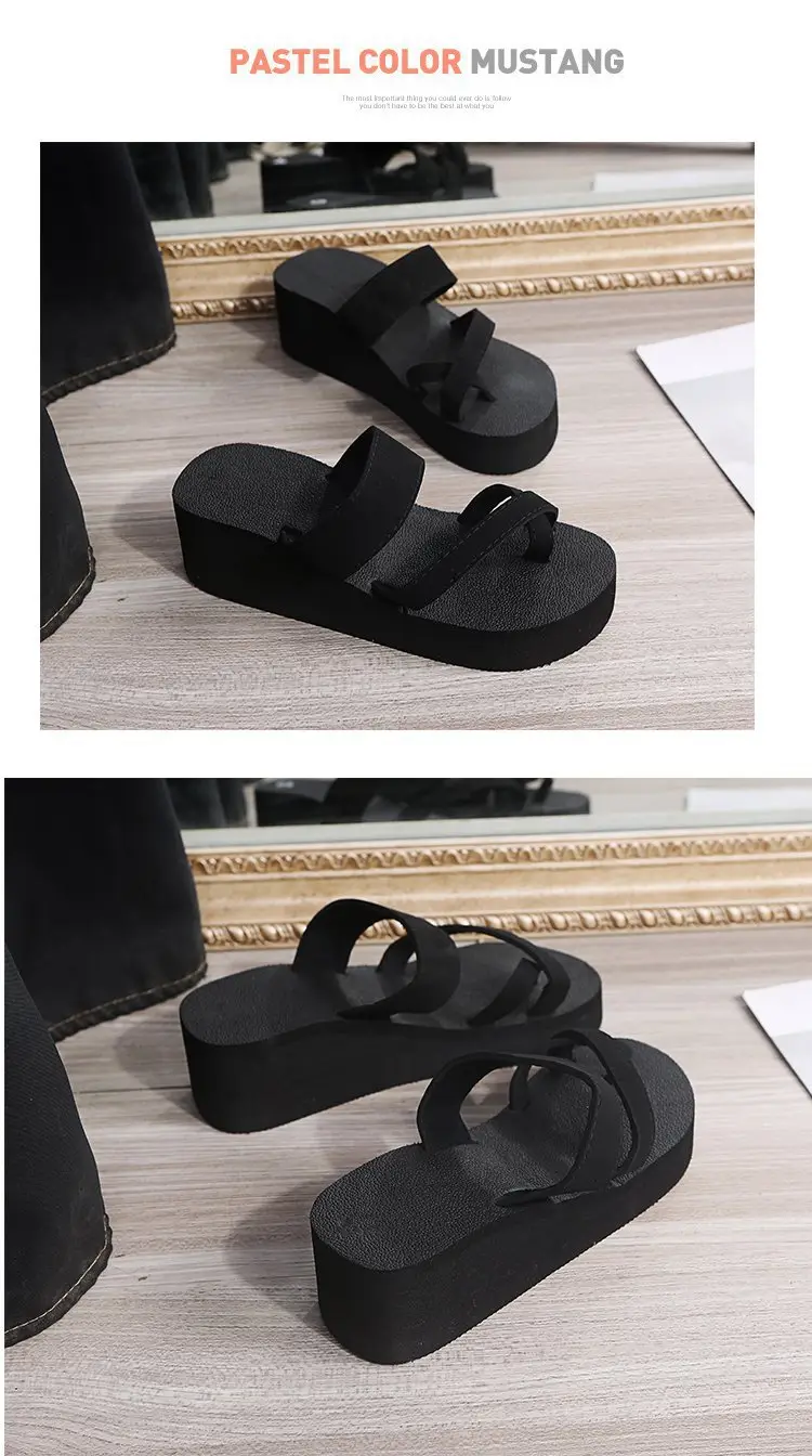 Women Black High-Heel Sandals Flip Flops 2024 — feature 12