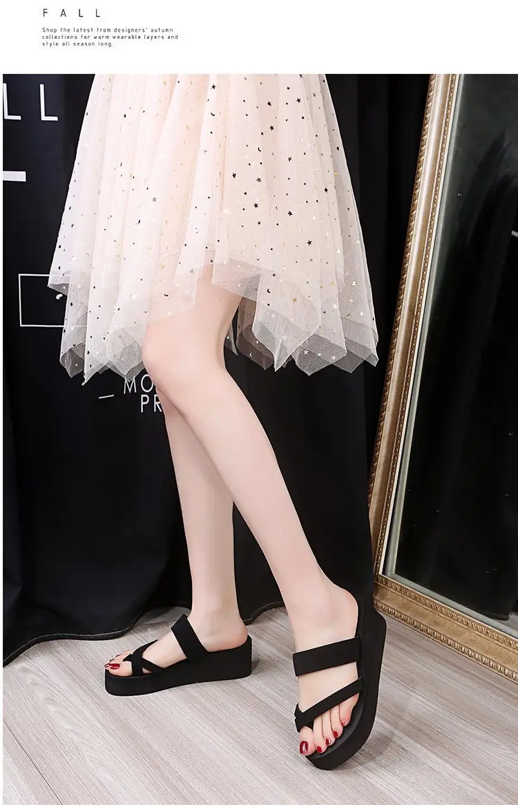 Women Black High-Heel Sandals Flip Flops 2024 — feature 8