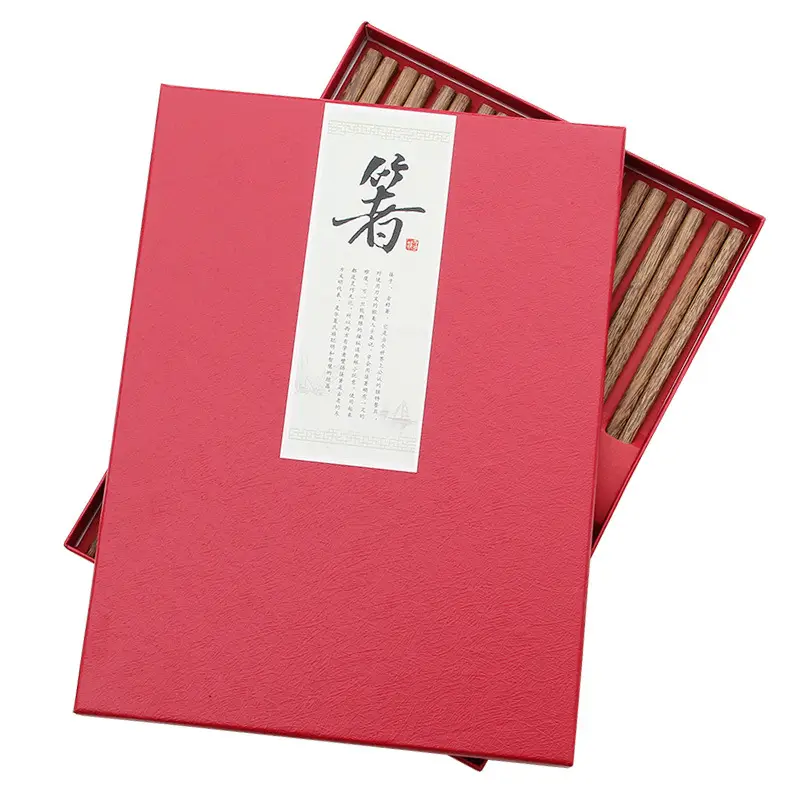 Red Wooden Chopsticks Paint-Free Wax-Free Chicken Wing Gift Set - Image 12