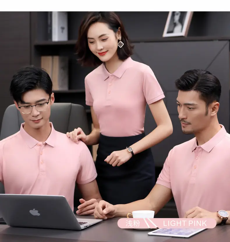Yellow Tencel Cotton Polo Shirt Short Sleeve — feature 15