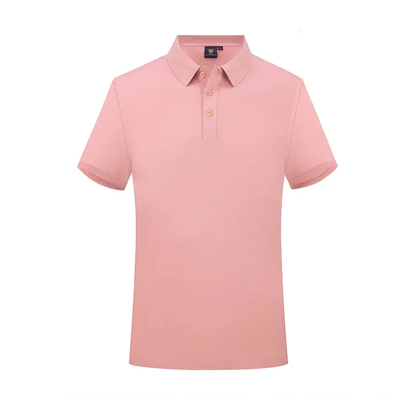 Yellow Tencel Cotton Polo Shirt Short Sleeve