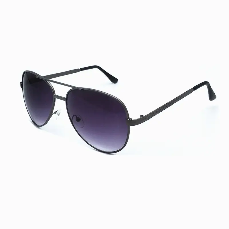 Men's Black Metal Sunglasses Wholesale - Image 8