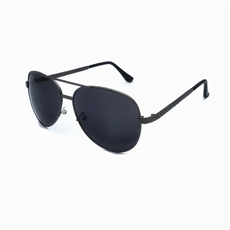 Men's Black Metal Sunglasses Wholesale - Image 10
