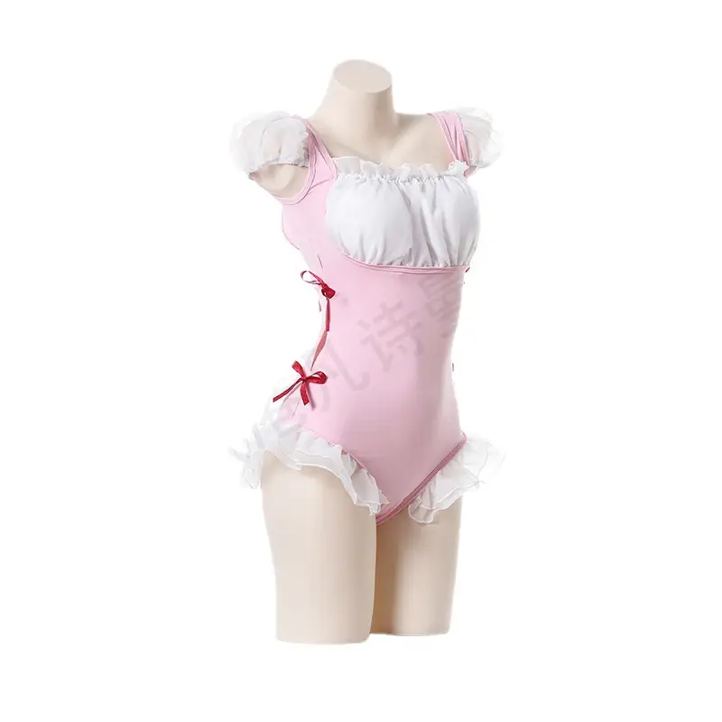 Pink Lace Trimmed Princess Dress for Girls - Image 11