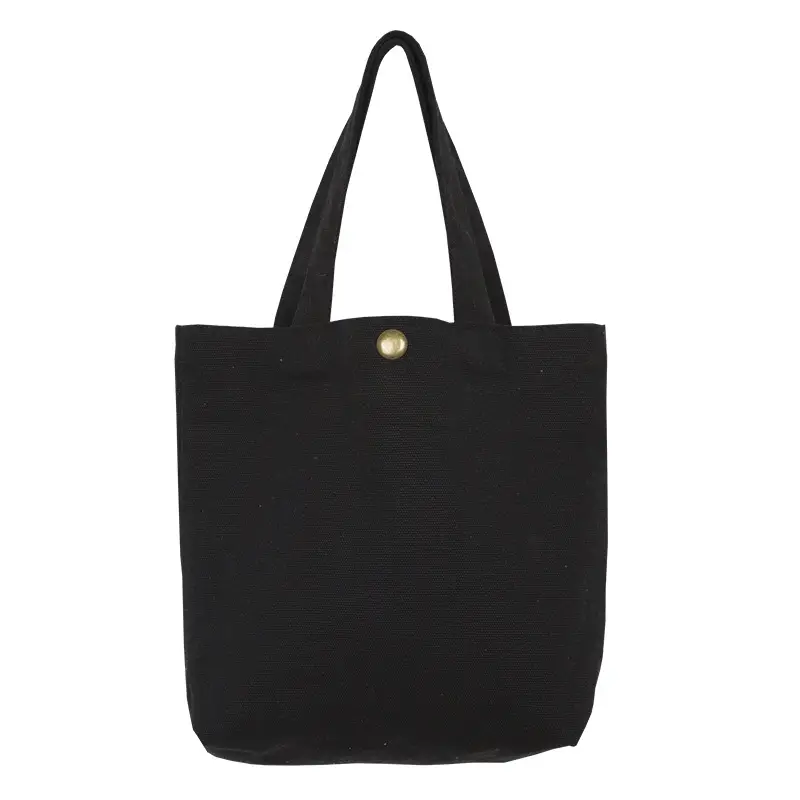 Black Linen Hand Bag for Women, College Style, Japan Style, 1 Pc - Image 8