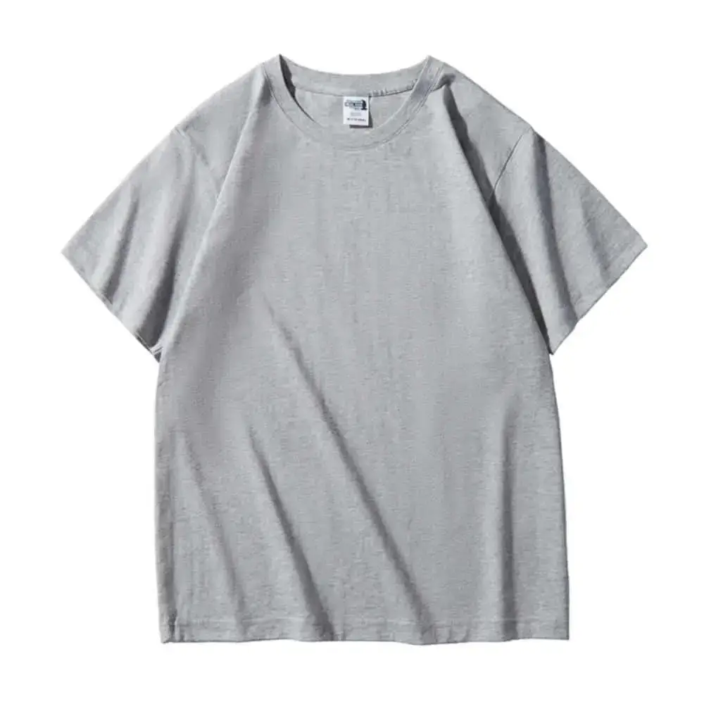 240g Heavy Weight Combed T-Shirt Gray - Image 5