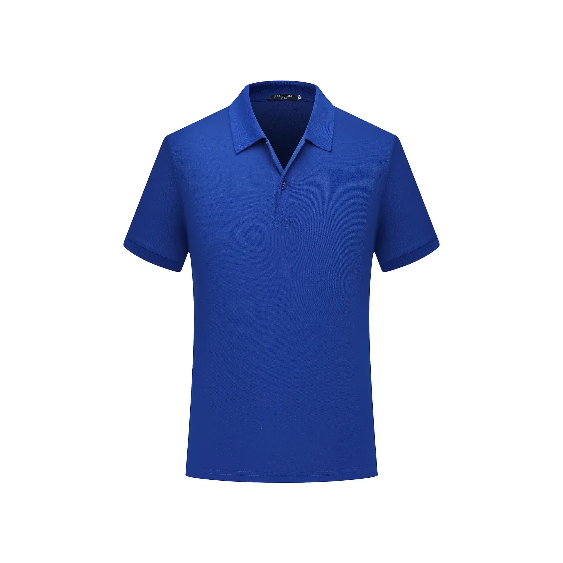 Men Navy Polo Shirt Short Sleeve Cotton Pearl Color - Image 11