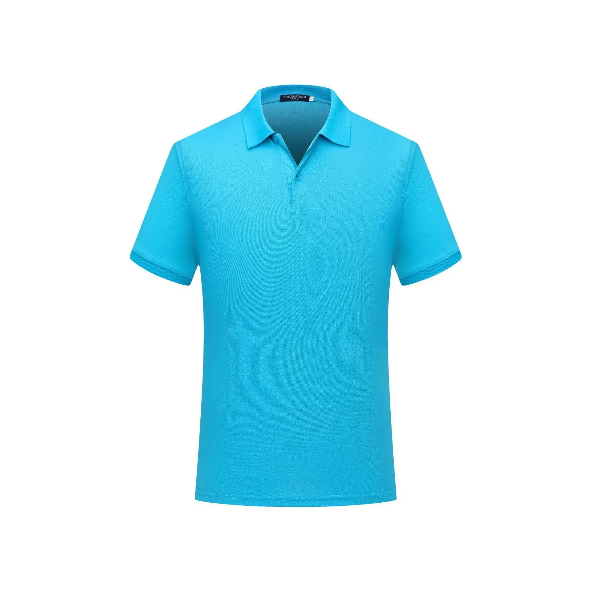Men Navy Polo Shirt Short Sleeve Cotton Pearl Color - Image 14
