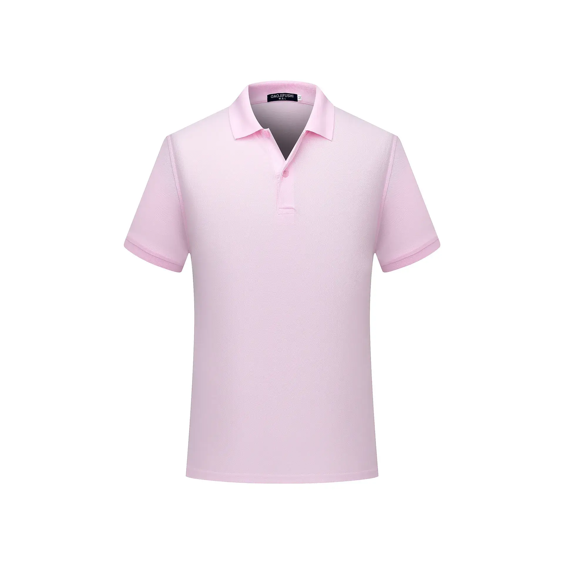 Men Navy Polo Shirt Short Sleeve Cotton Pearl Color - Image 2