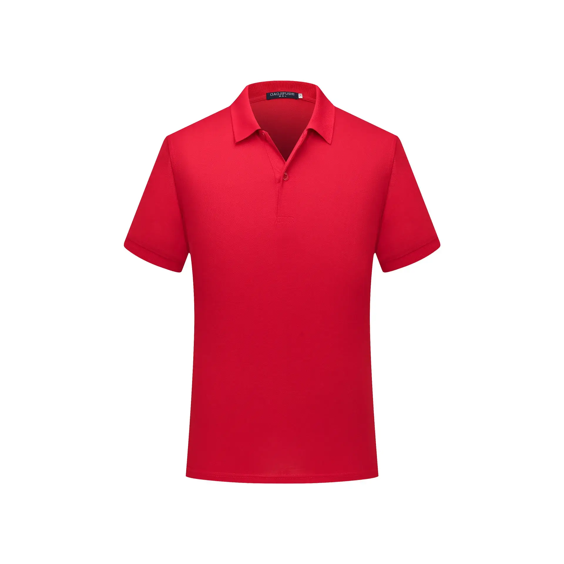 Men Navy Polo Shirt Short Sleeve Cotton Pearl Color - Image 3