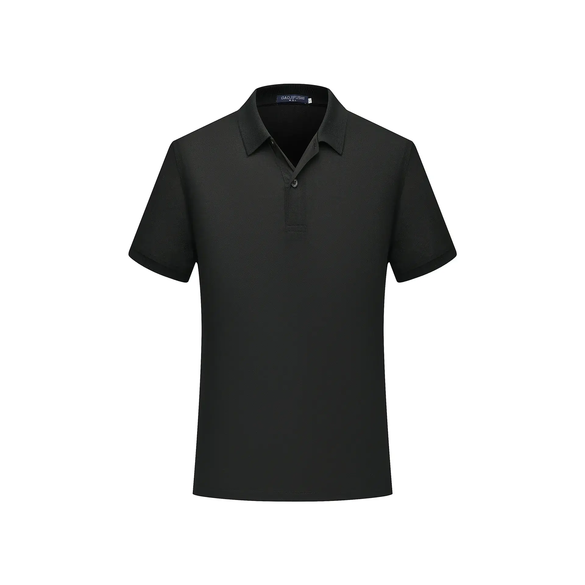 Men Navy Polo Shirt Short Sleeve Cotton Pearl Color - Image 6