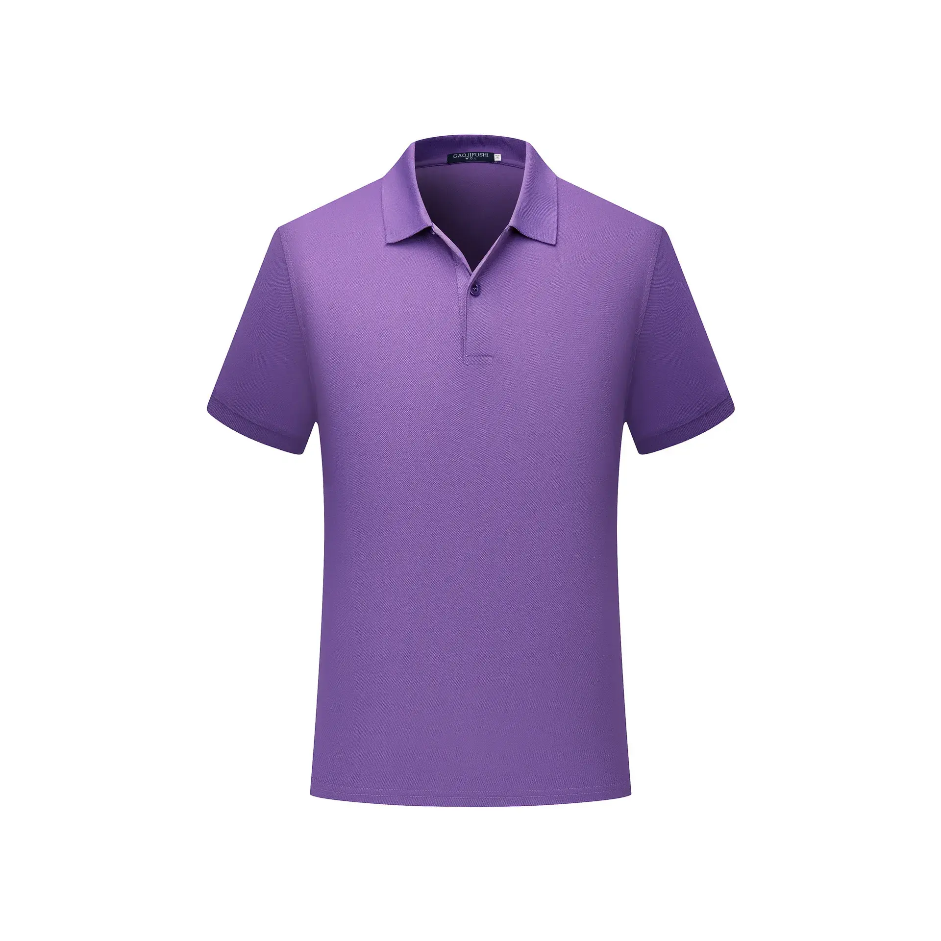 Men Navy Polo Shirt Short Sleeve Cotton Pearl Color - Image 7