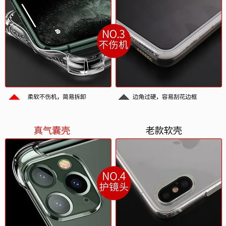 Transparent iPhone 15 Protection Case with Anti-Fall & Anti-Shock Design - Image 3