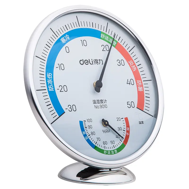 Deli Indoor Thermohygrometer Large Wall Mount - Image 2