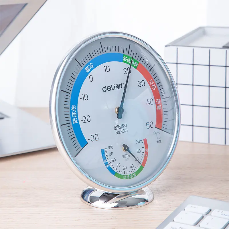 Deli Indoor Thermohygrometer Large Wall Mount - Image 5