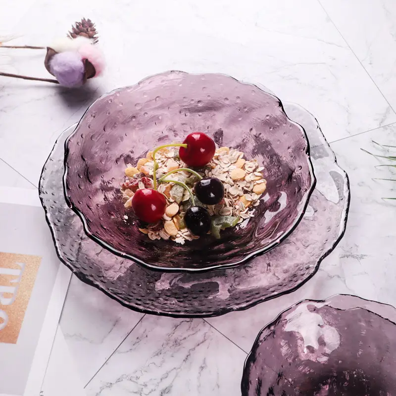 Japanese Style Heat Resistant Glass Bowl Set 200mm