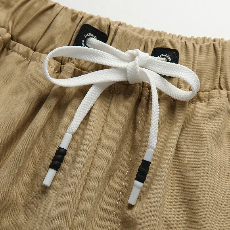 Men's Slim Fit Summer Casual Shorts Tan - Image 7