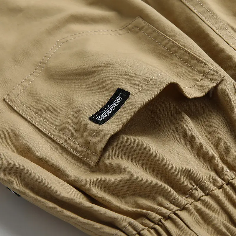 Men's Slim Fit Summer Casual Shorts Tan - Image 9