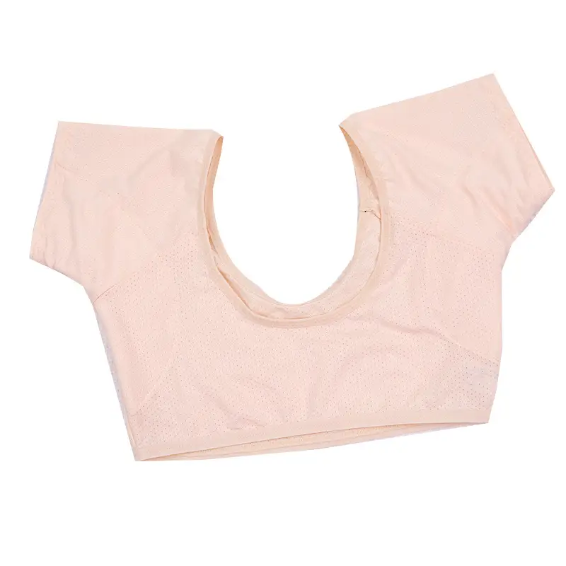 Sy08032-2 Sweat-Absorbent Short-Sleeved Shirt, Washable, Elastic, Large Underarm Sweat-Absorbent, Thin Style
