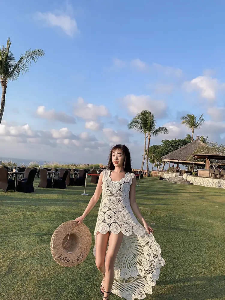 Spring Lace Crocheted Sweater Top for Women — feature 8