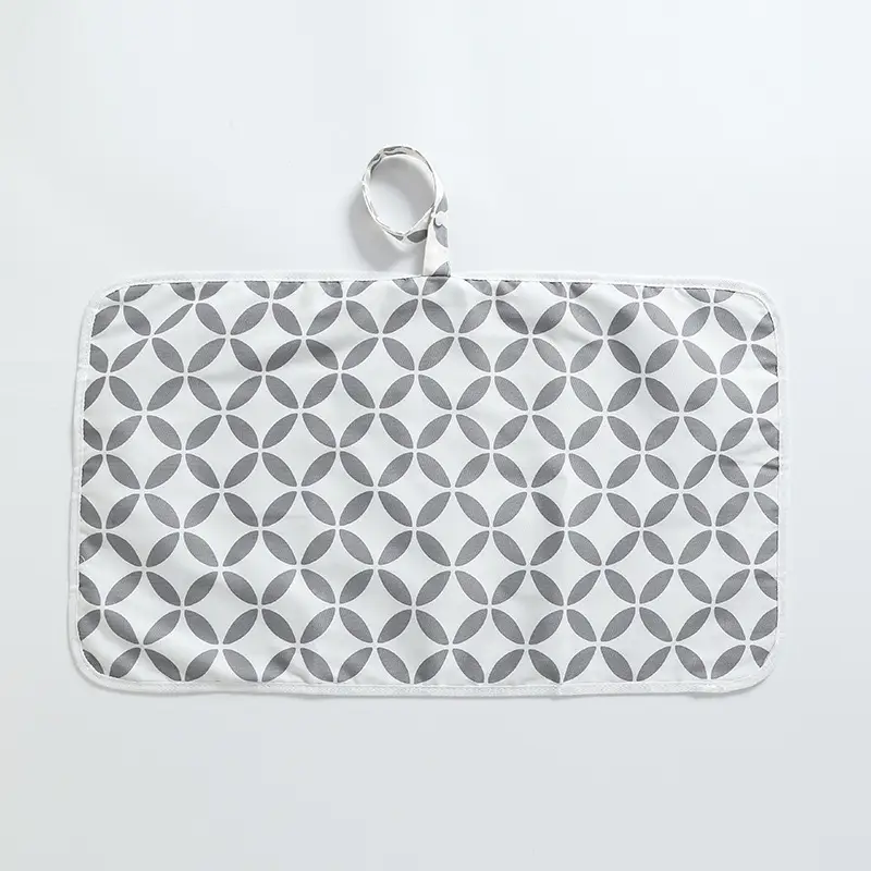 Portable Baby Diaper Changing Pad Foldable Cotton Wave - Image 4
