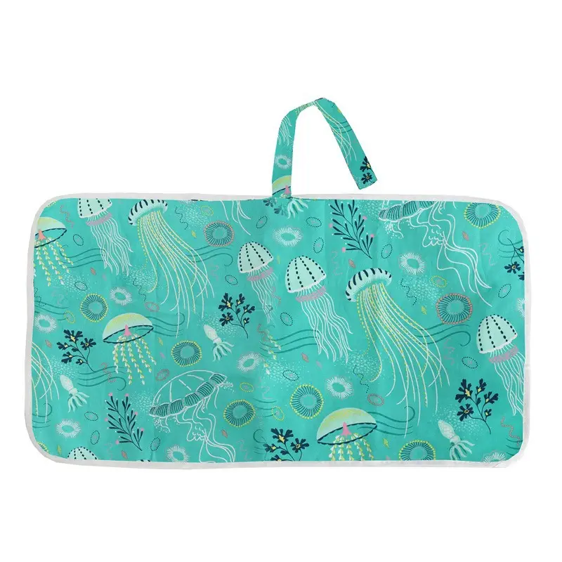 Portable Baby Diaper Changing Pad Foldable Cotton Wave - Image 6