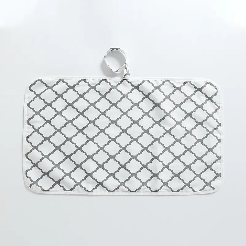 Portable Baby Diaper Changing Pad Foldable Cotton Wave - Image 9