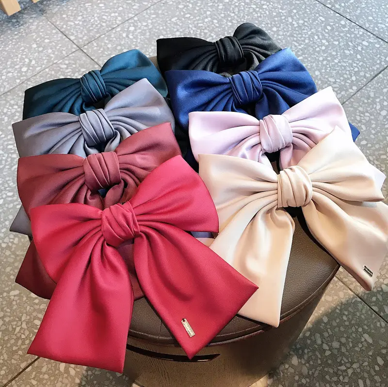 Large Bow Hairpin Fabric Clip Set for Women - Image 7