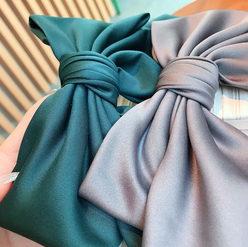 Large Bow Hairpin Fabric Clip Set for Women - Image 9