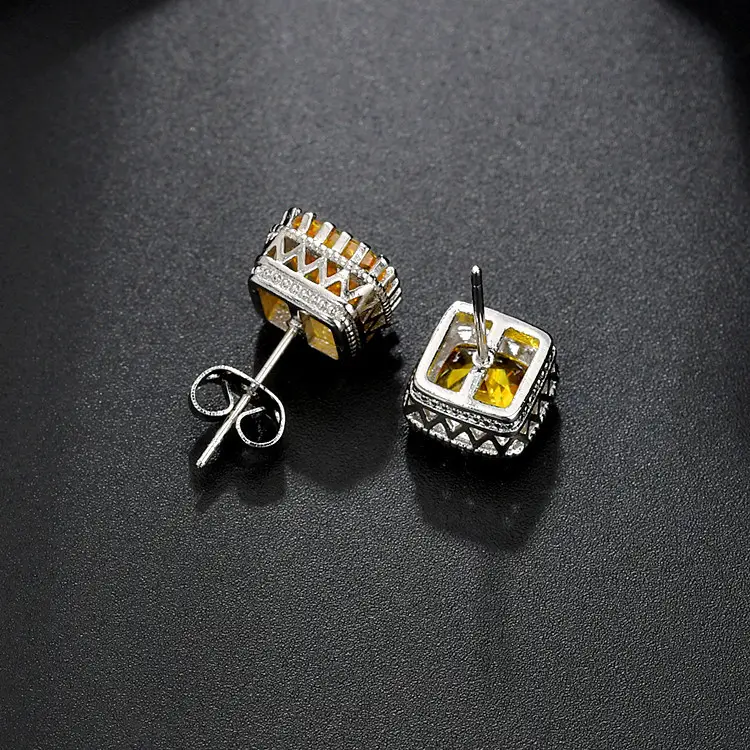 Korean Square Diamond Zircon Earrings for Women — feature 11