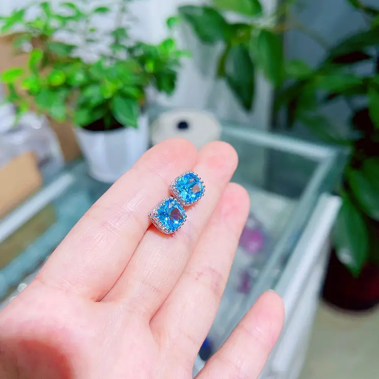 Korean Square Diamond Zircon Earrings for Women — feature 13