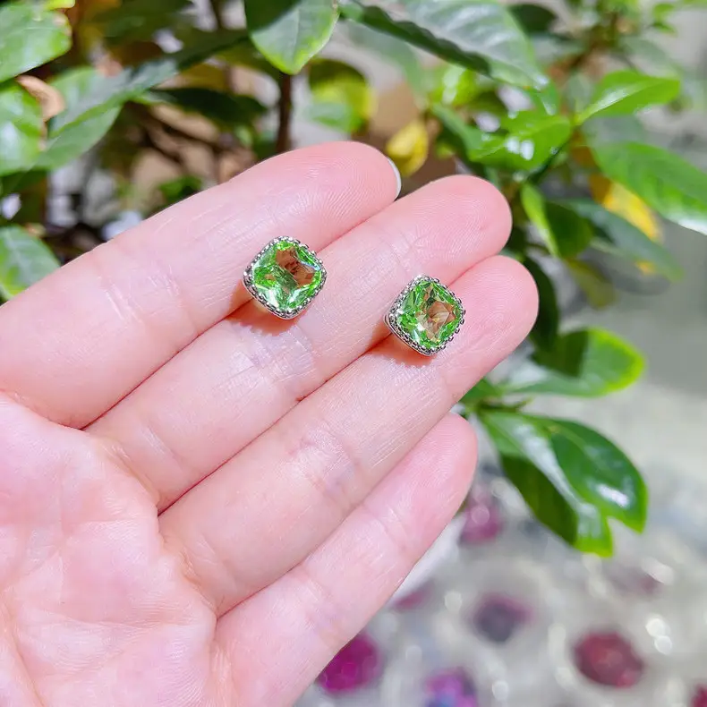 Korean Square Diamond Zircon Earrings for Women — feature 14