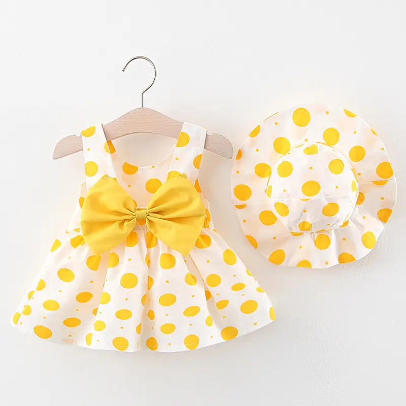 Girls Strawberry Printed Cotton Dress Set - Image 9