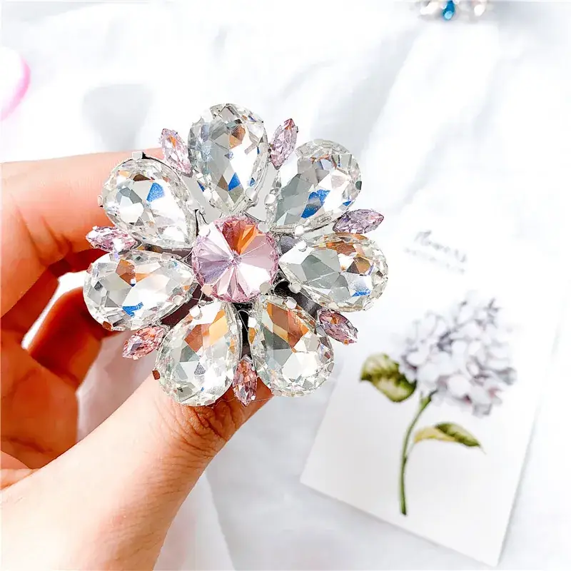 Crystal Flower Decorative Bracket Set of 1 Pc - Image 10