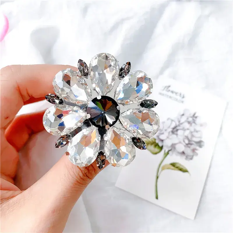 Crystal Flower Decorative Bracket Set of 1 Pc - Image 11