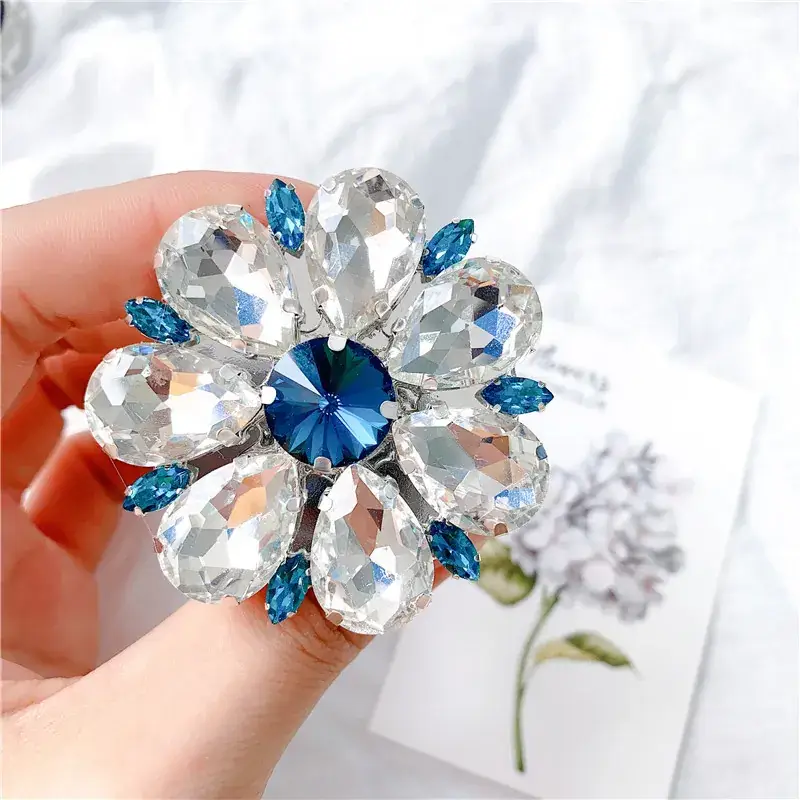 Crystal Flower Decorative Bracket Set of 1 Pc - Image 12