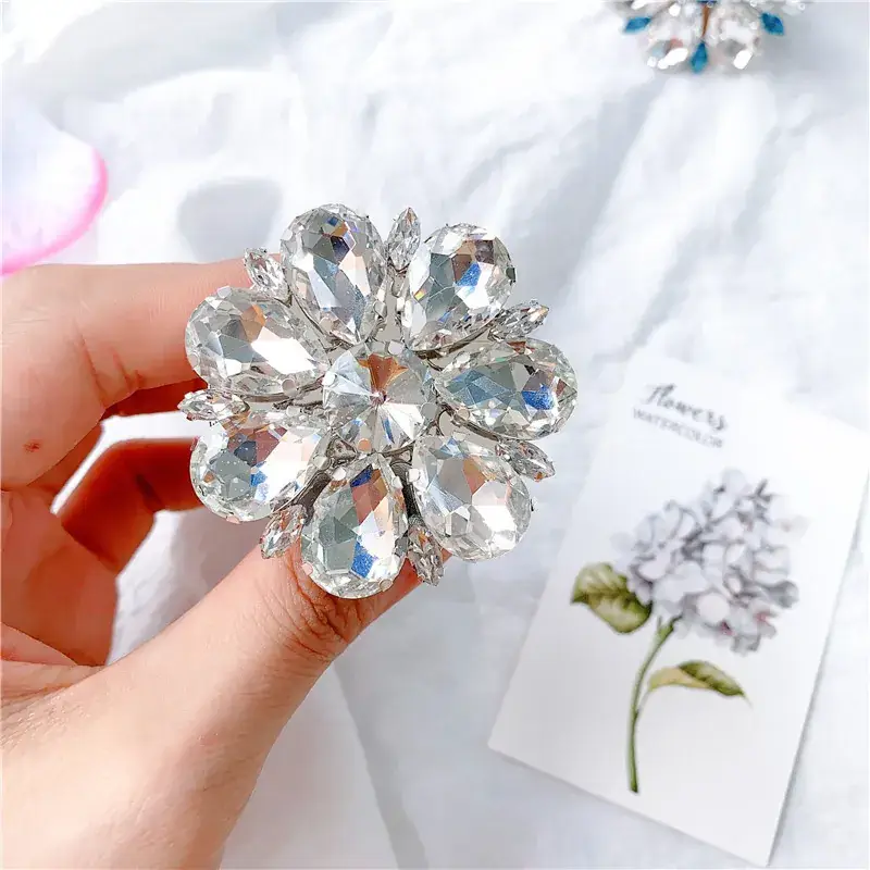 Crystal Flower Decorative Bracket Set of 1 Pc - Image 13