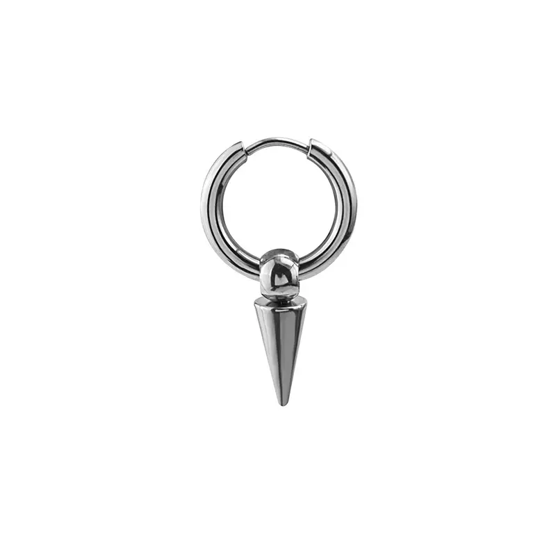 Stainless Steel Punk Tassel Ear Buckle Stud