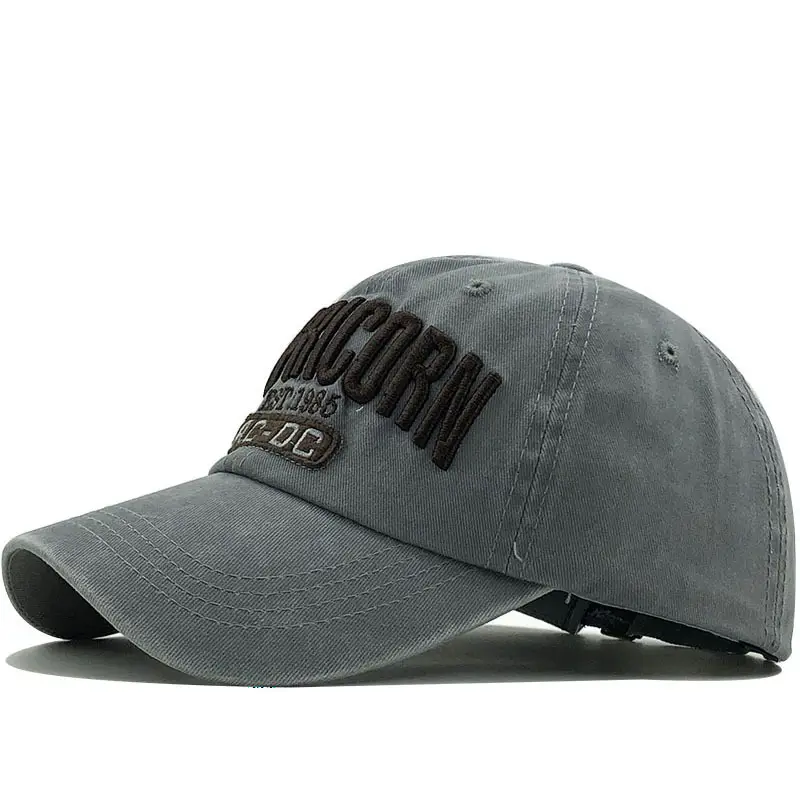 Men's Maroon Washed Letter Baseball Cap - Image 8