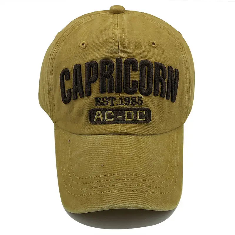 Men's Maroon Washed Letter Baseball Cap - Image 10
