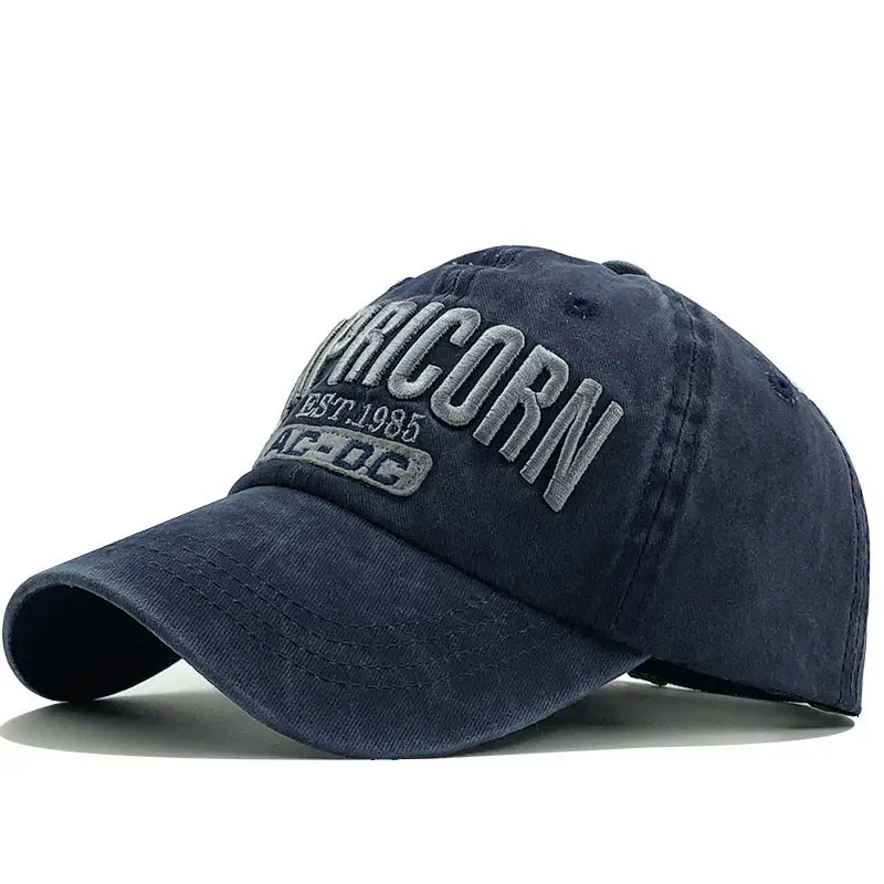 Men's Maroon Washed Letter Baseball Cap - Image 6