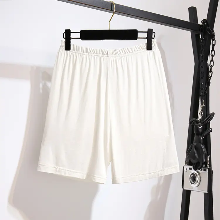 Plus Size Women Grey Elastic Waist Shorts Large - Image 3